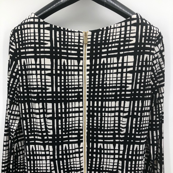 Vince Camuto Shift Dress Black and White Size 8 - Picture 9 of 9